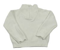 Bílý svetr se zipem Kiabi