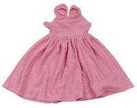 Růžové mačkané šaty H&M