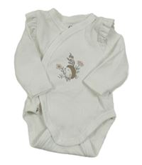 Bílé žebrované body s ježkem C&A