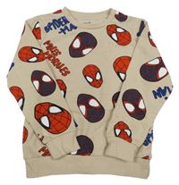 Béžová mikina se Spider-manem Primark 