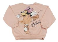 Světlerůžová mikina s Minnie Disney