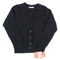 Nové - černý lehký propínací svetr M&S