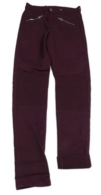Lilkové skinny kalhoty se zipy H&M