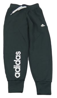 Tmavošedé sportovní tepláky Adidas