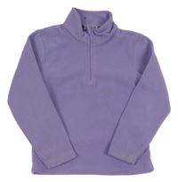 Fialová fleecová funkční mikina s logem Mountain Warehouse