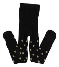 Černé punčocháče s hvězdami 