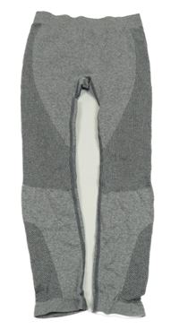Šedé spodní funkční kalhoty se vzorem Crivit