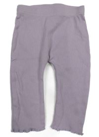 Lila žebrované legíny George