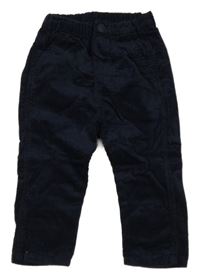 Tmavomodré manšestráky H&M