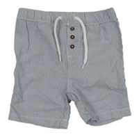 Modro-bílé pruhované kraťasy s knoflíky Dopodopo