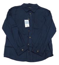 Nové - Tmavomodrá košile Matalan 