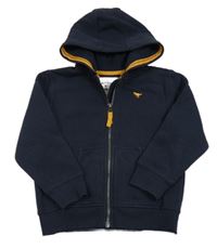 Tmavomodrá propínací mikina s kapucí Next 