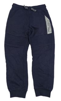 Tmavomodro-šedé tepláky Pocopiano