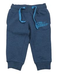 Tmavomodré tepláky s nápisem Papagino 