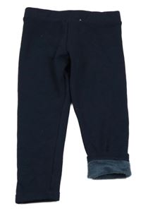 Tmavomodré zateplené legíny Primark