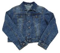 Tmavomodrá plísňová riflová bunda Pepperts