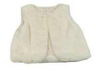 Pudrová kožešinová podšitá vesta St. Bernard