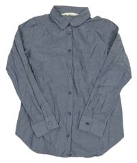 Modrošedá halenka riflového vzhledu H&M