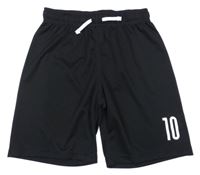 Černé sportovní kraťasy s číslem H&M