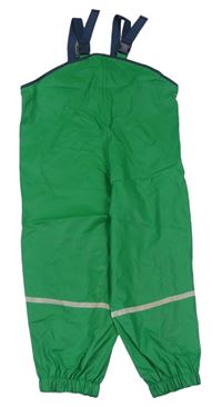 Zelené nepromokavé laclové kalhoty Playshoes