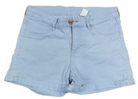 Světlemodré riflové kraťasy H&M