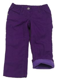 Purpurové podšité kalhoty lupilu