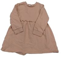 Pudrové teplákové šaty MANGO