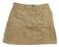 Světlehnědá manšestrová sukně PRIMARK 