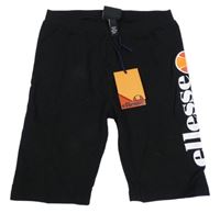 Nové - černé legínové kraťasy s logem ellesse