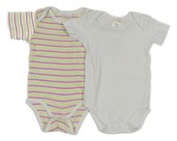 2x - Body - Pruhované Impidimpi, bílé DIMO