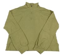 Khaki crop mikina Matalan