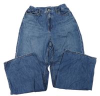 Modré wide leg rifle Uniqlo