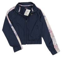 Nové - Tmavomodrá sportovní propínací mikina se vzorem Primark