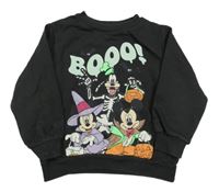 Černá mikina s Mickeym a přáteli H&M