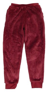 Vínové chlupaté tepláky Cool&Young