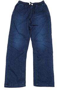 Tmavomodré jogger pull on regular fit rifle H&M