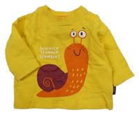 Hořčicová mikina se šnekem Jako-o