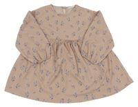 Starorůžová květovaná šatová tunika Primark