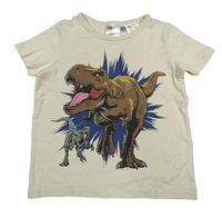 Béžové tričko dinosaury - Jurský svět H&M
