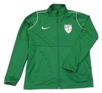 Zelená propínací sportovní mikina s logem Nike