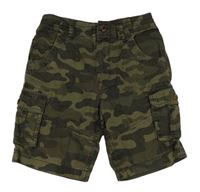 Khaki army plátěné kraťasy George