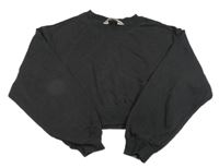Tmavošedá crop mikina H&M