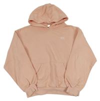 Meruňková mikina s výšivkou a kapucí H&M