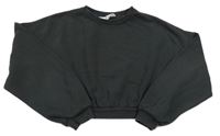 Tmavošedá crop mikina H&M