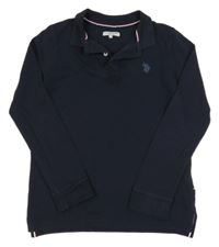 Tmavomodré polo triko U.S. POLO ASSN.