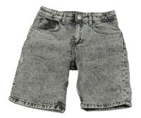 Šedé melírované riflové kraťasy H&M