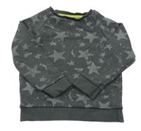 Tmavošedá mikina s hvězdami Tu