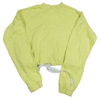 Žlutá crop mikina H&M