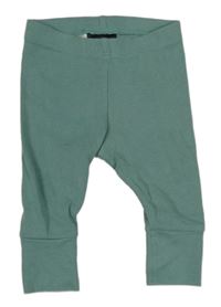 Zelené žebrované tepláky H&M