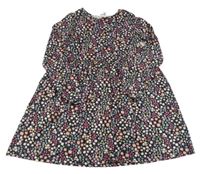 Černé květované šaty H&M